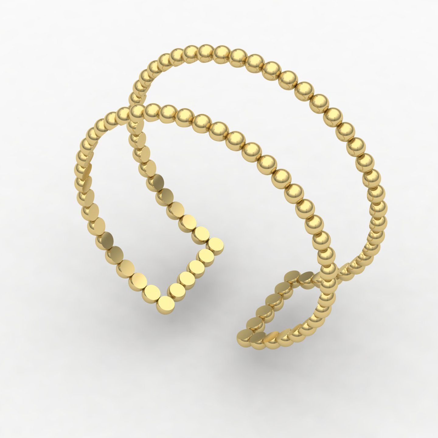 Beaded rings  3D print model_10