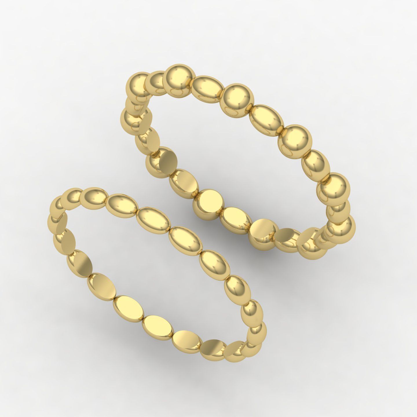 Beaded rings  3D print model_8