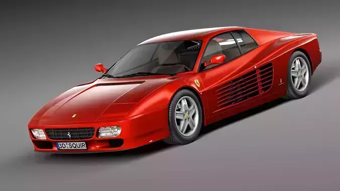 Ferrari Testarossa 512 TR 1991-1996 3D model