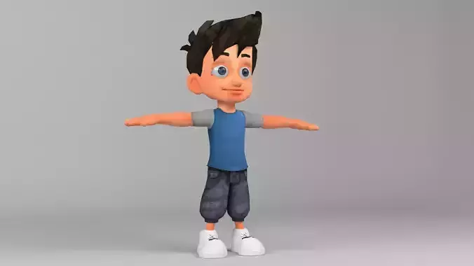 3D Cartoon Boy