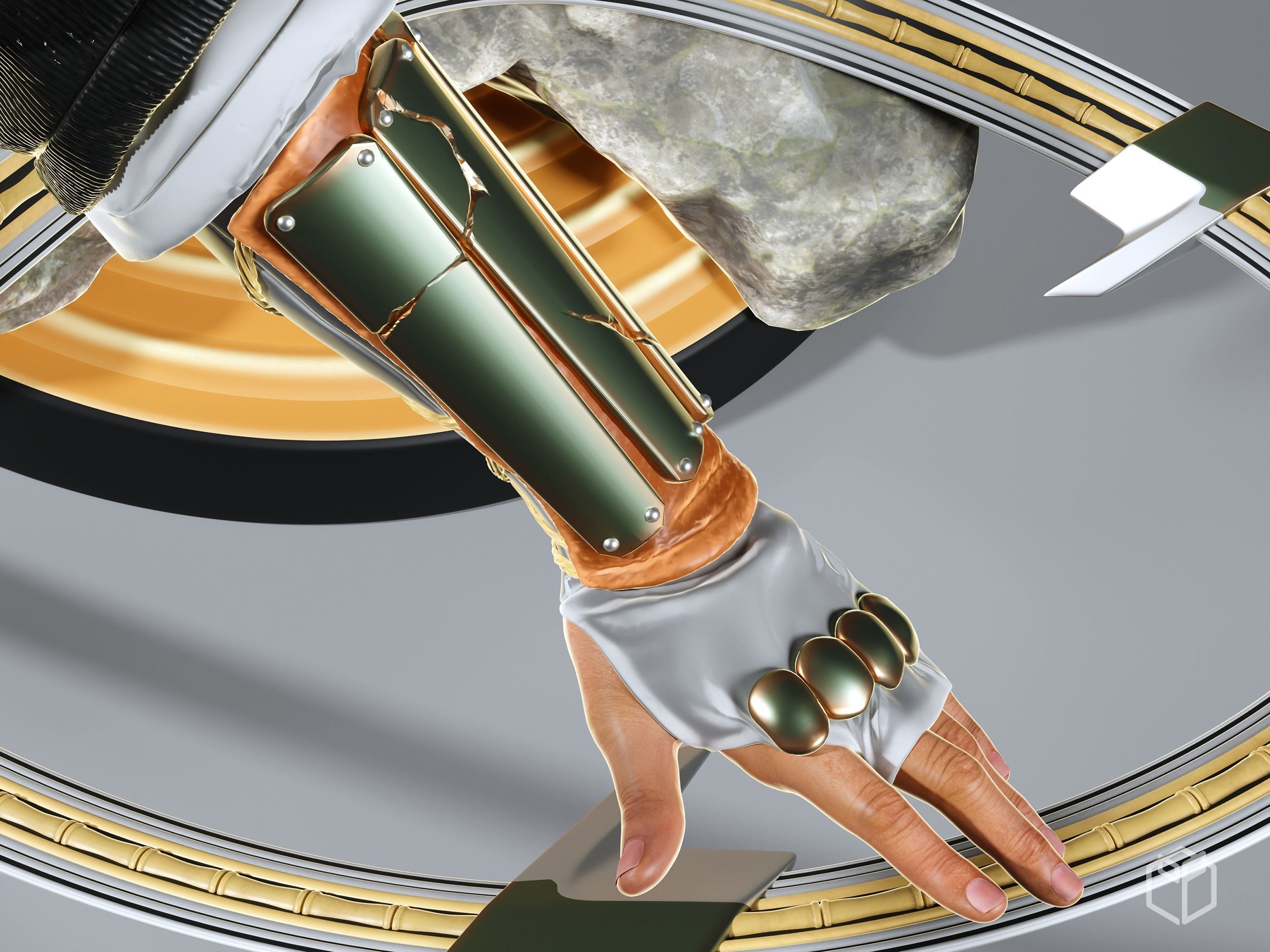 Bleach Renji Figurine Statue Hollowed Presupported 3D Printable 3D print model_11