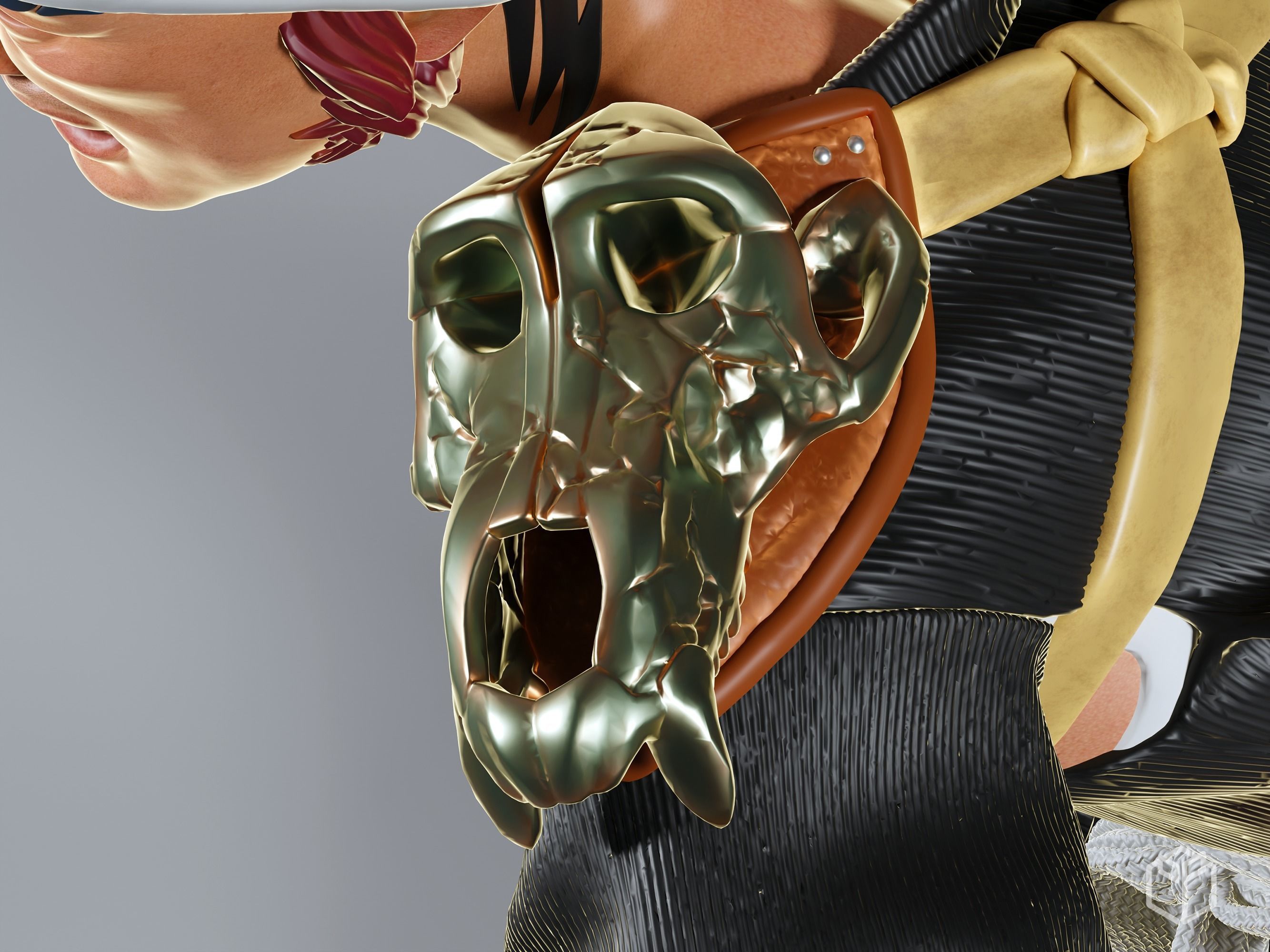 Bleach Renji Figurine Statue Hollowed Presupported 3D Printable 3D print model_10