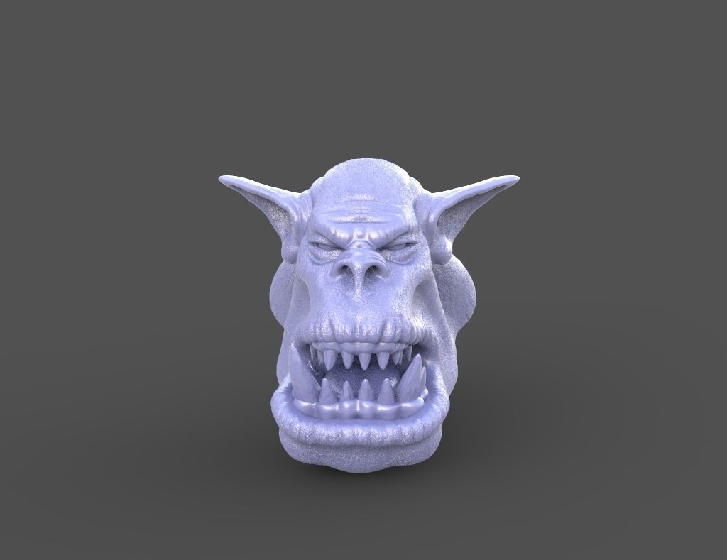 HEAD-Orc-3 high poly sculpt 3D model_4
