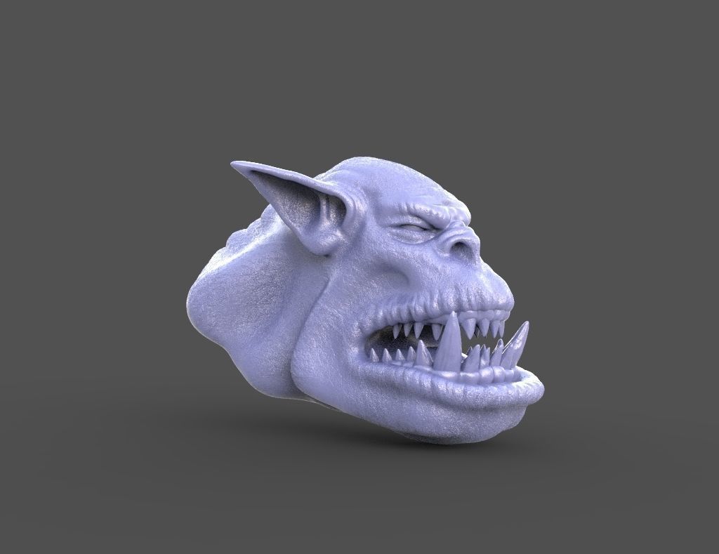 HEAD-Orc-3 high poly sculpt 3D model_5