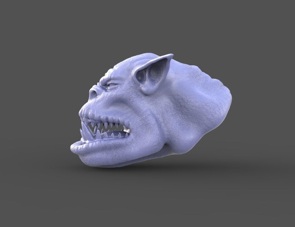 HEAD-Orc-3 high poly sculpt 3D model_1