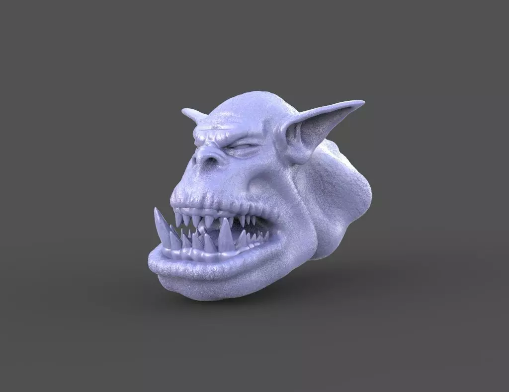 HEAD-Orc-3 high poly sculpt 3D model_0