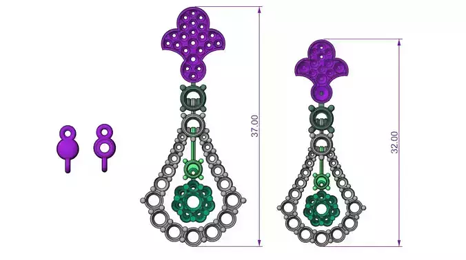 Graff Earrings and Pendant