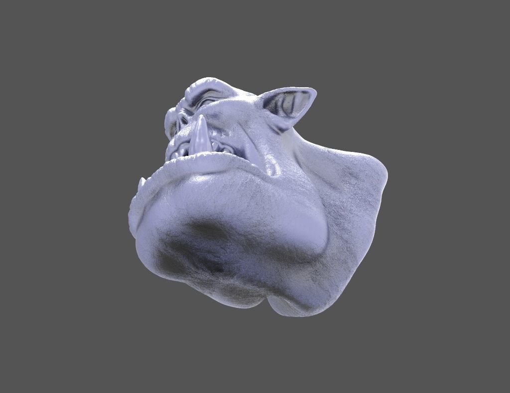 HEAD-Orc-4 high poly sculpt 3D model_4