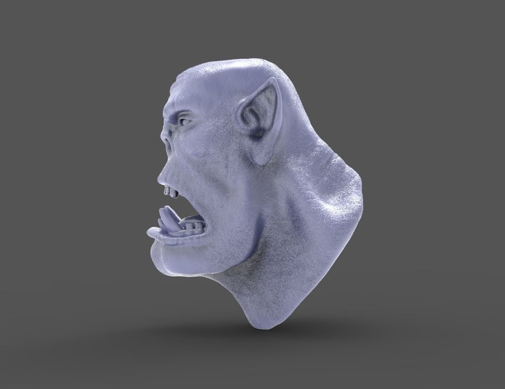 HEAD-Orc-5 high poly sculpt 3D model_2