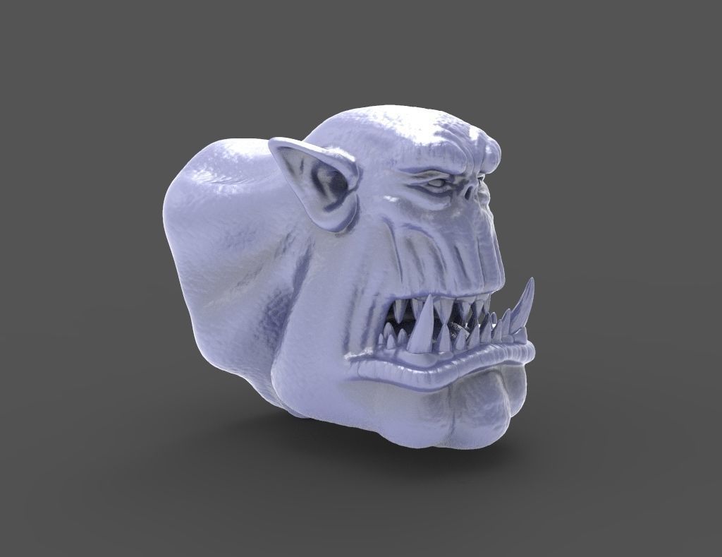 HEAD-Orc-6 high poly sculpt  3D model_5