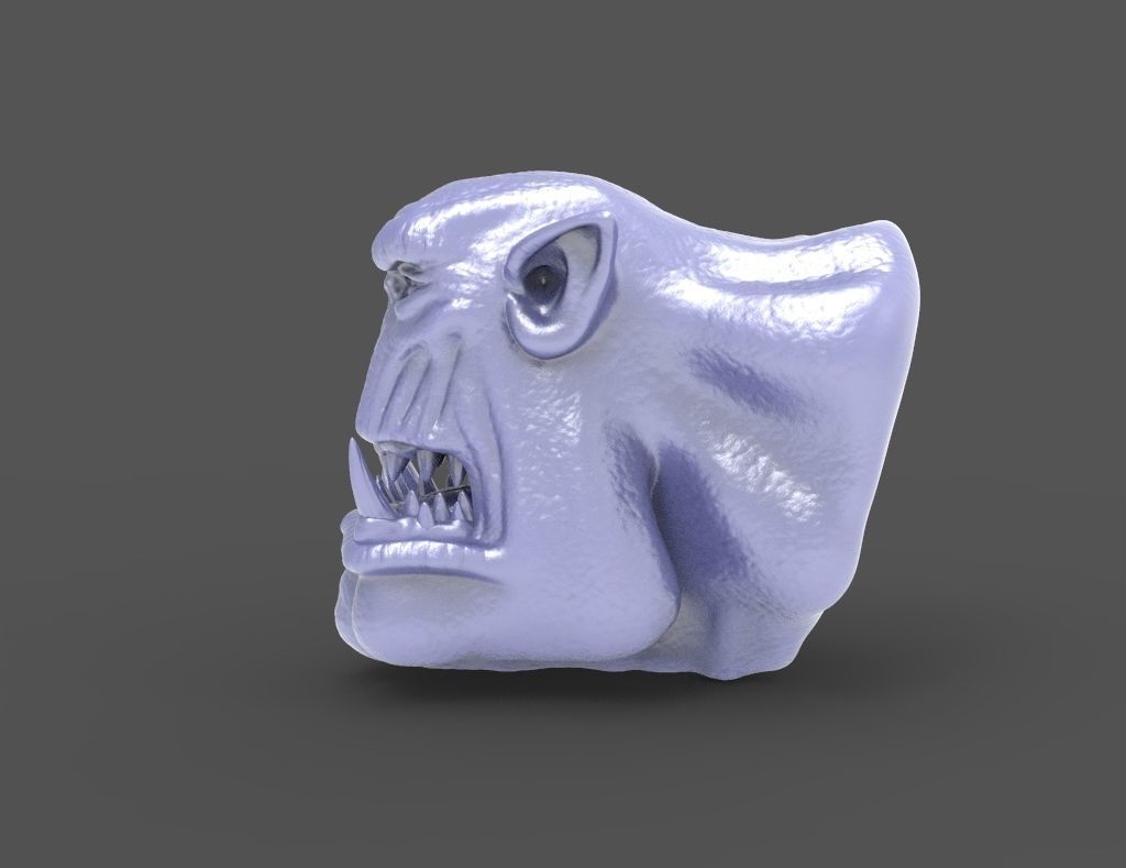 HEAD-Orc-6 high poly sculpt  3D model_1
