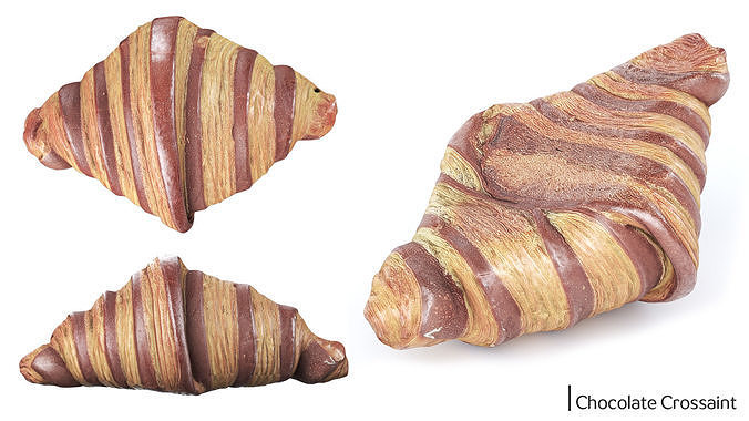 Pastry Set 01 Low-poly 3D model 3