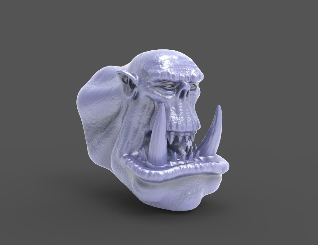 HEAD-Orc-7 high poly sculpt  3D model_5