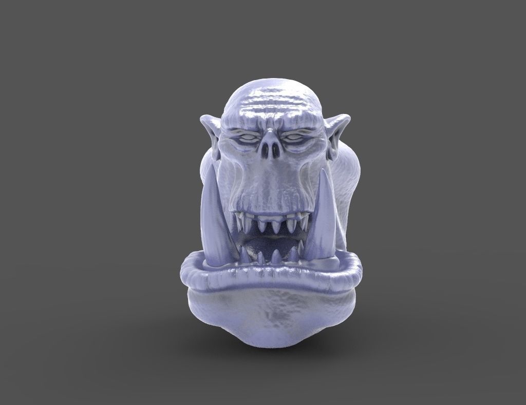 HEAD-Orc-7 high poly sculpt  3D model_1