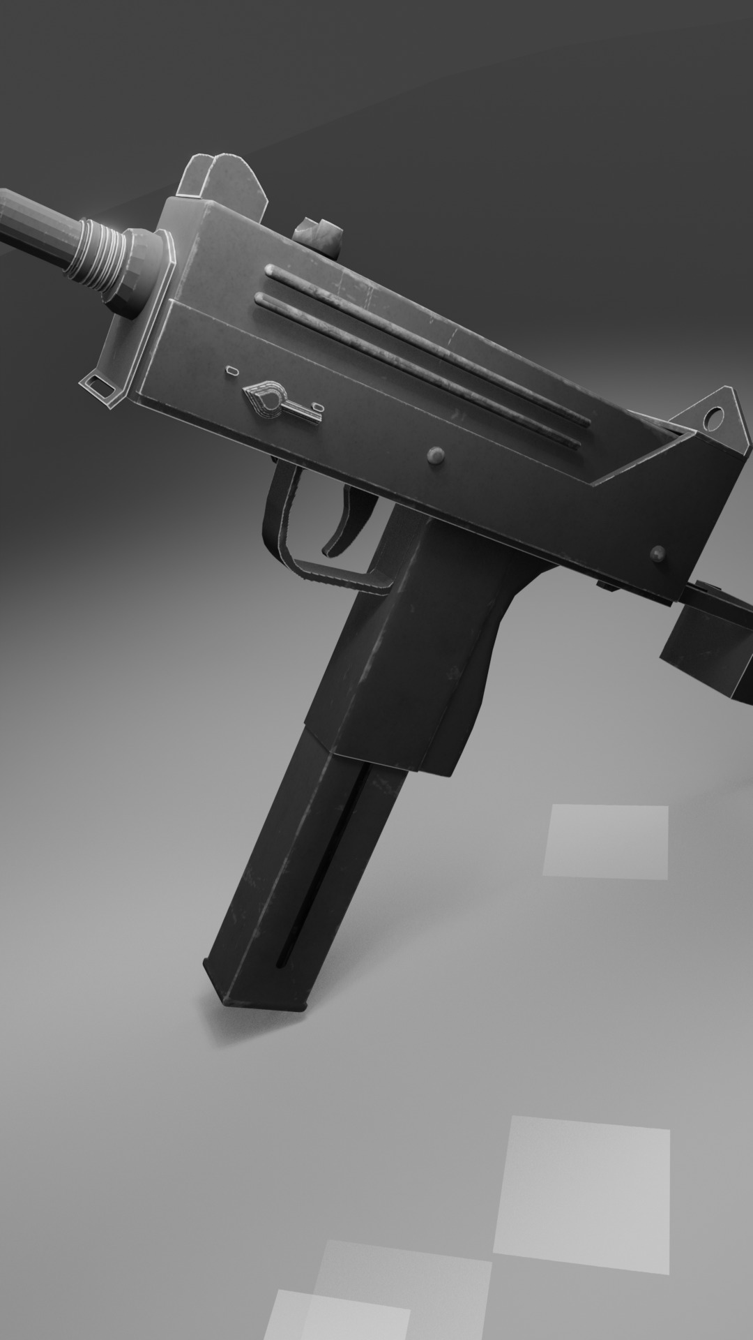 Mac -10 -9000 triangles- Realistic Low-poly 3D model_2