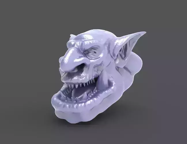 HEAD-Orc-8  high poly sculpt