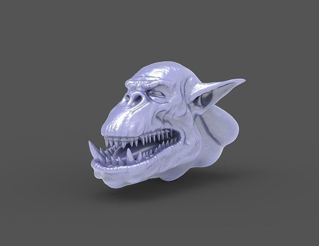 HEAD-Orc-9  high poly sculpt 3D model
