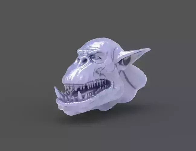 HEAD-Orc-9  high poly sculpt
