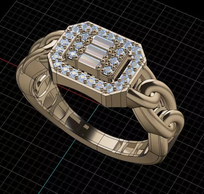 rings 3D print model_0