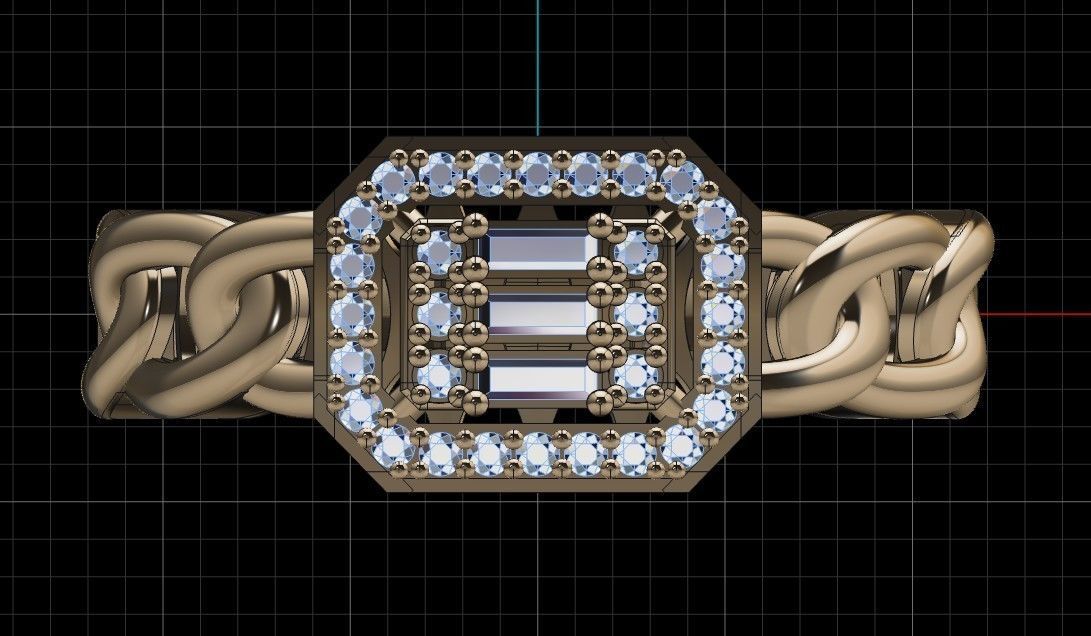 rings 3D print model_3