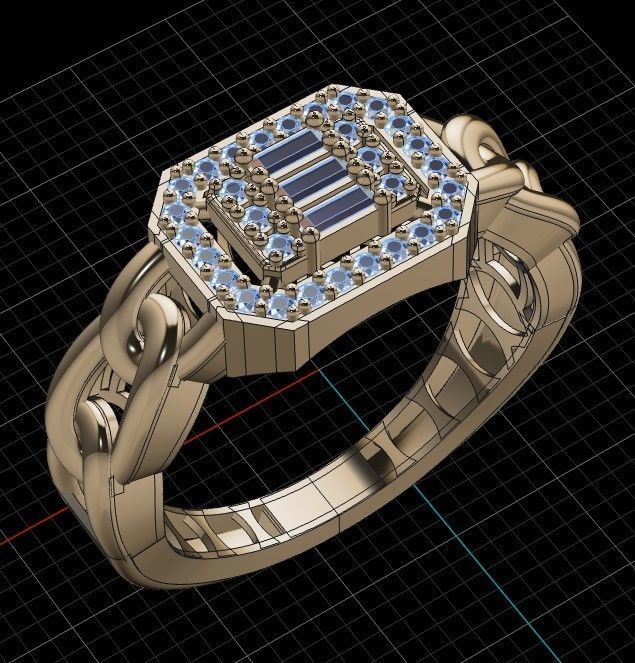 rings 3D print model_1