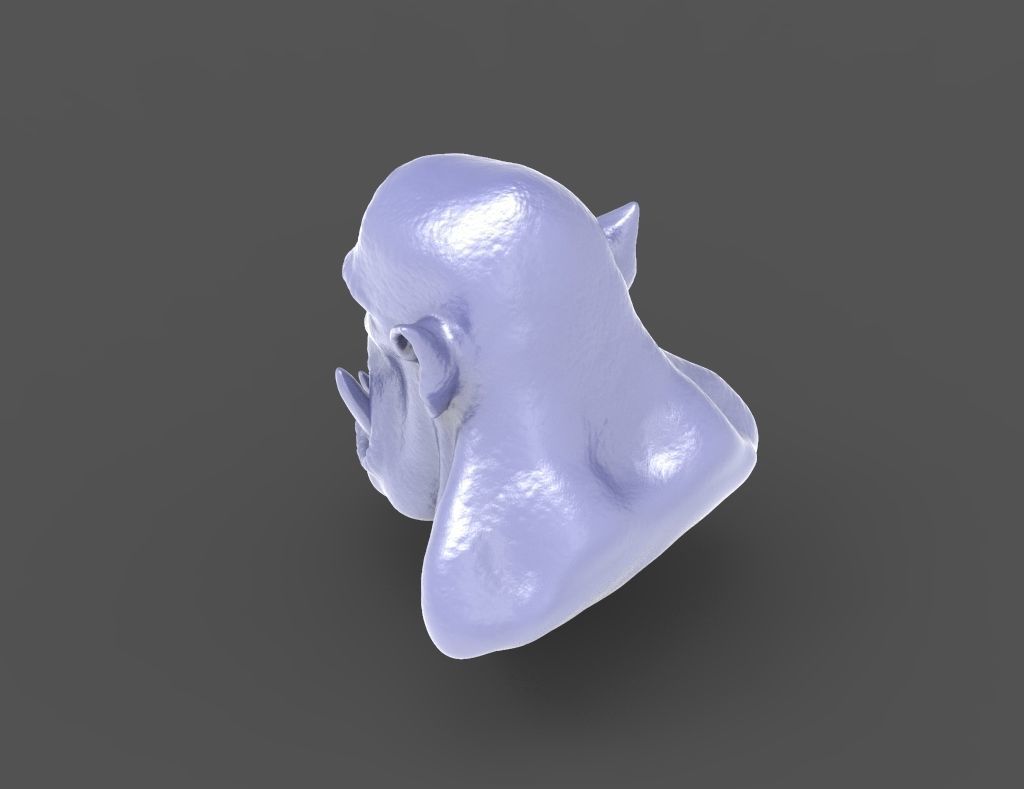 HEAD-Orc-10 high poly sculpt  3D model_2
