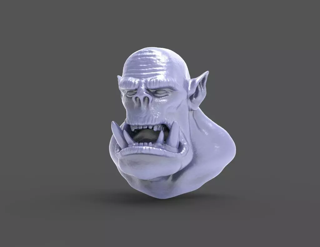 HEAD-Orc-10 high poly sculpt  3D model_0