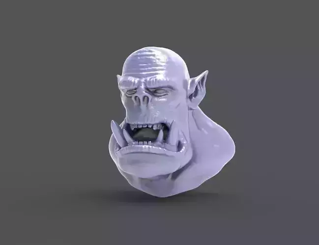 HEAD-Orc-10 high poly sculpt 