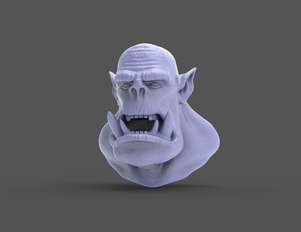 HEAD-Orc-10 high poly sculpt  3D model_6