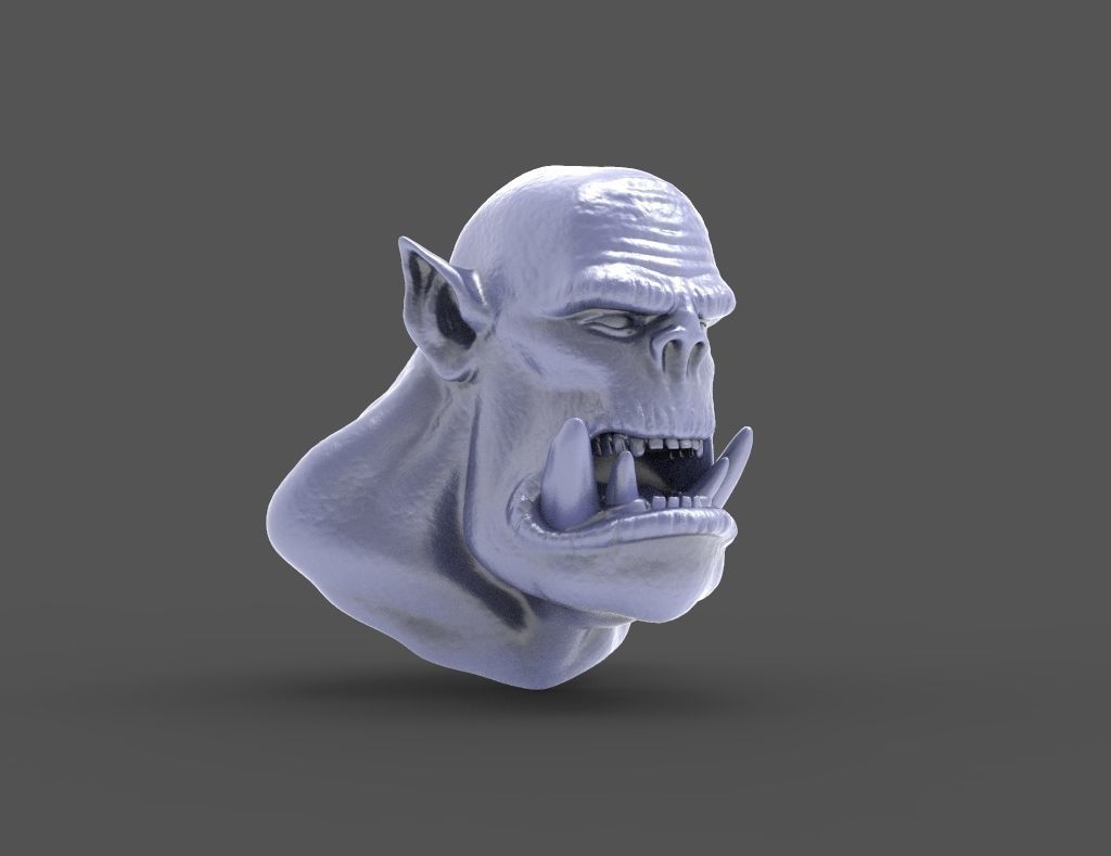 HEAD-Orc-10 high poly sculpt  3D model_3