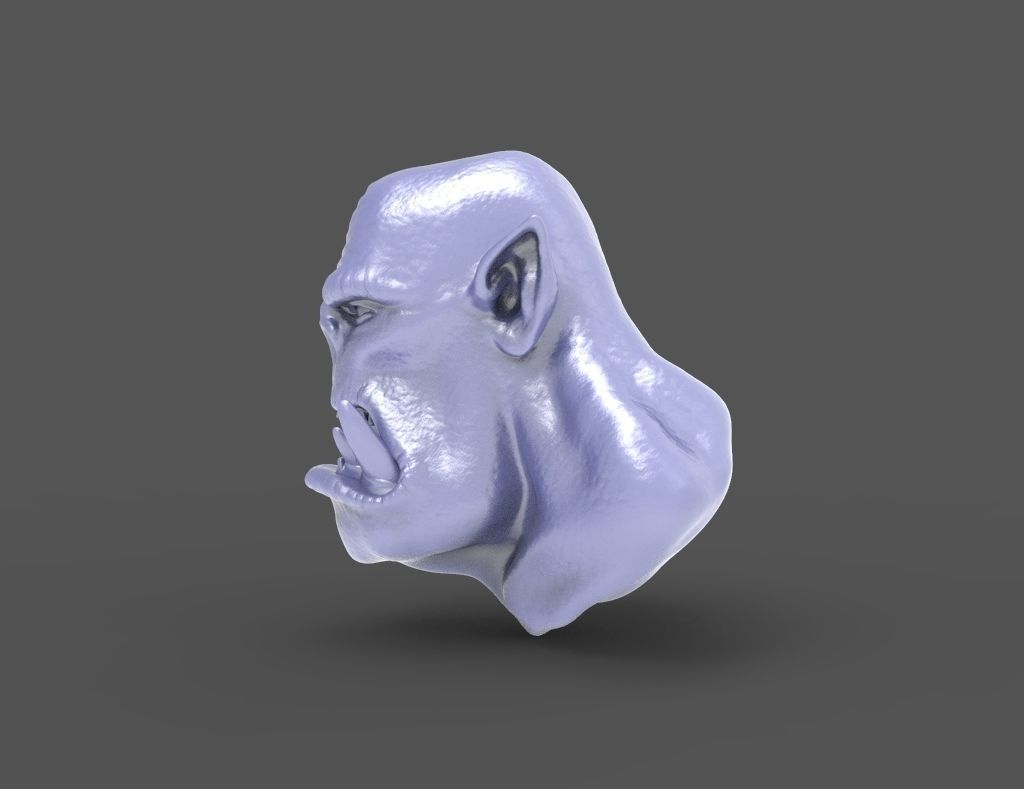 HEAD-Orc-10 high poly sculpt  3D model_1