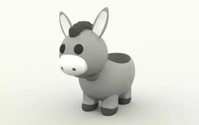 Cute Donkey Flower Pot