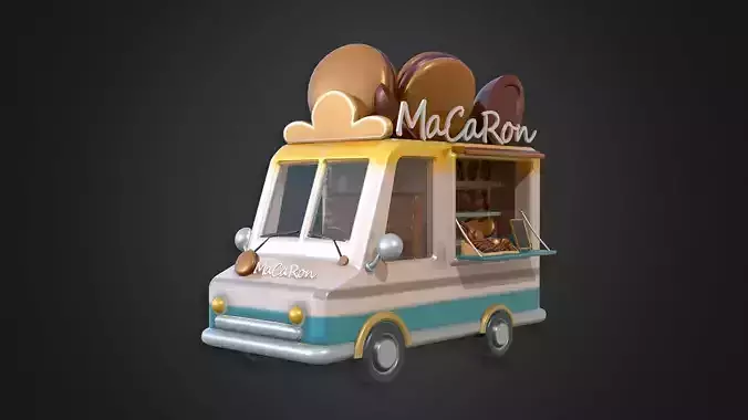 Asset - Cartoons - Food Car - Macaron 