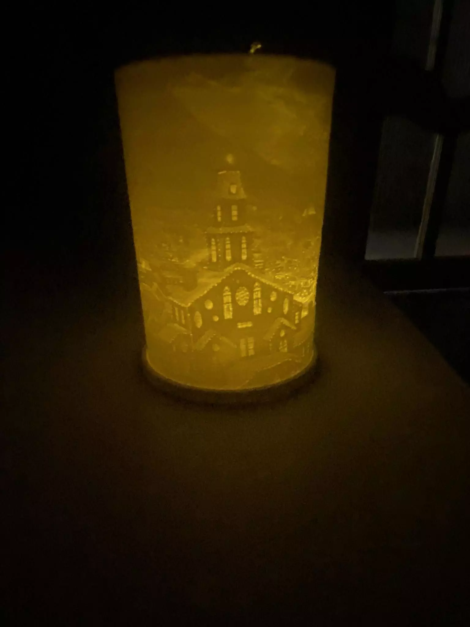 Commercial license Christmas city tea light led decoration 3D print model_0