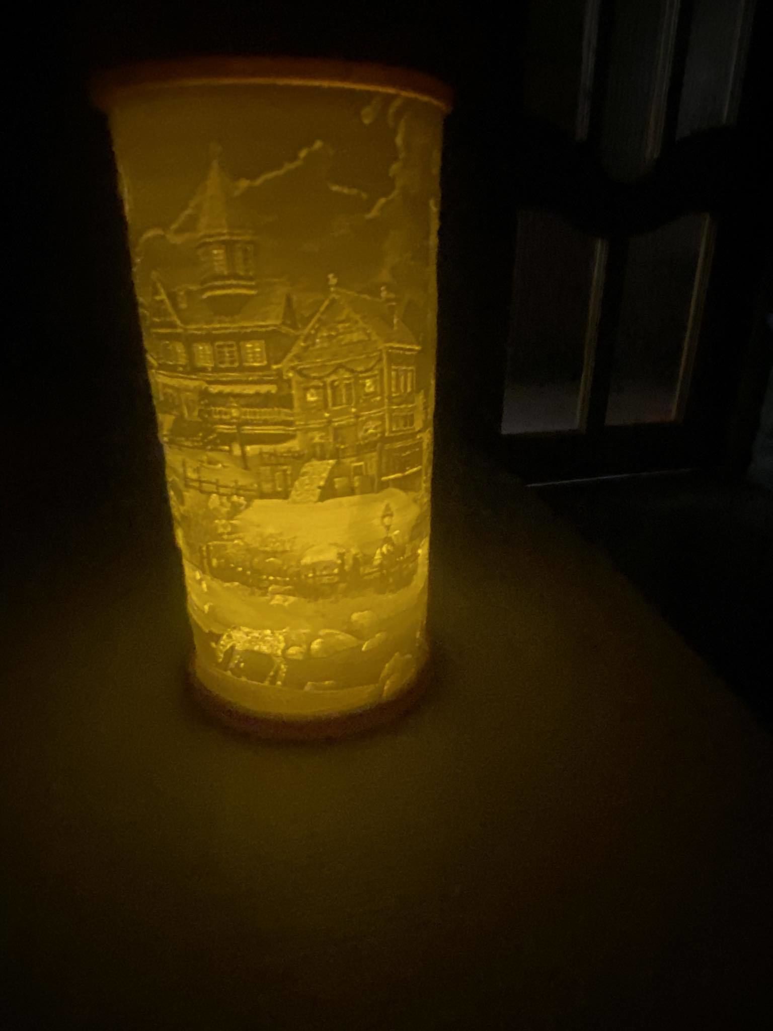 Commercial license christmas city led tealight decoration 3D print model_3