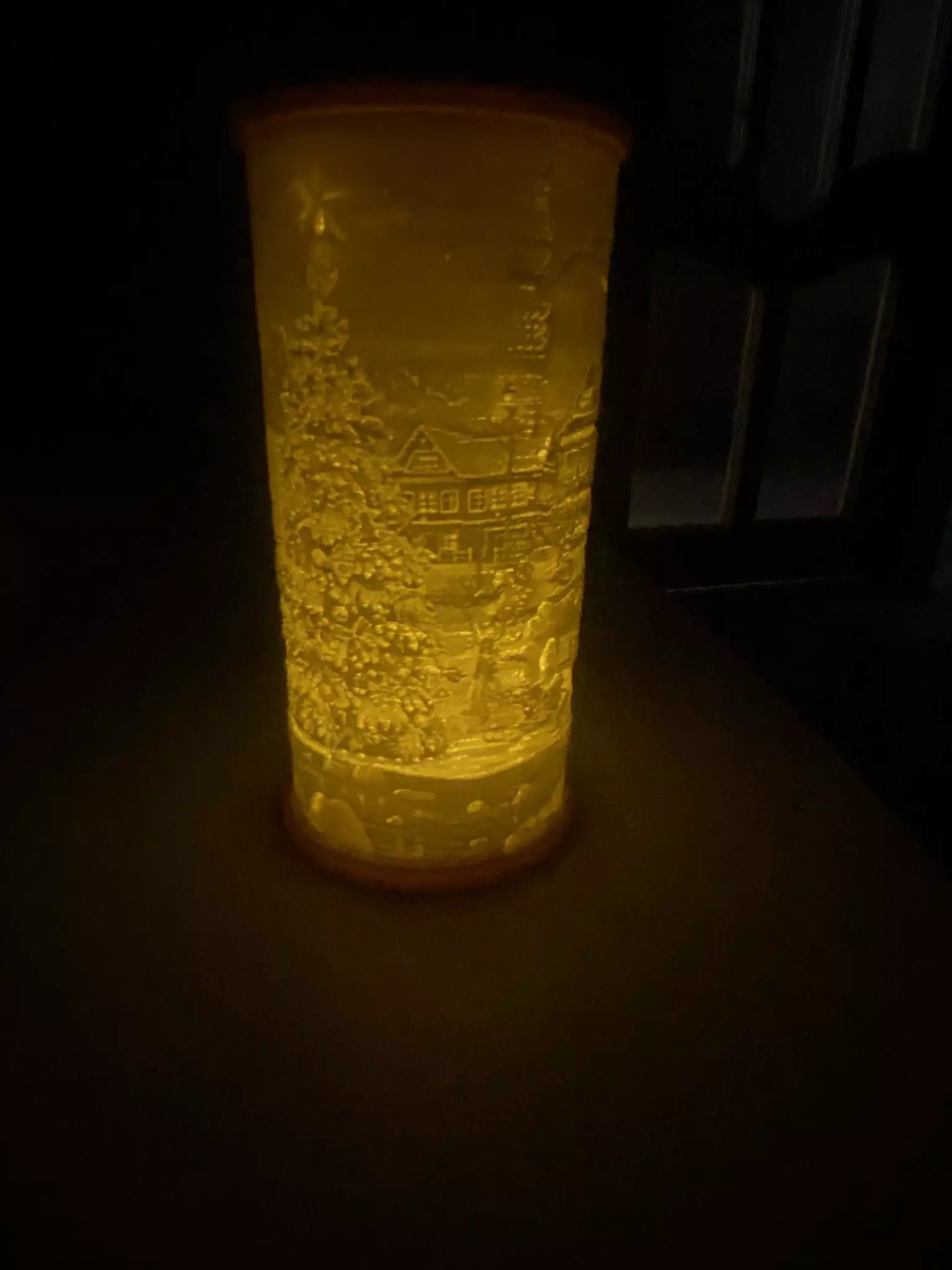 Commercial license christmas city led tealight decoration 3D print model_0