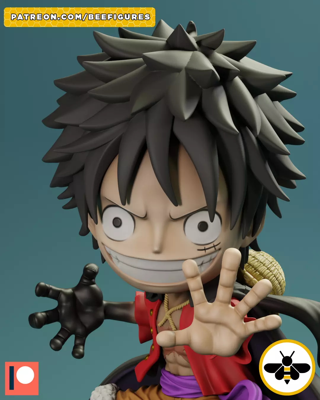 LUFFY - ONE PIECE - FAN ART 3D model
