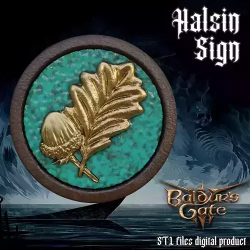 Halsin Leaf Icon Baldurs Gate 3  3D print model