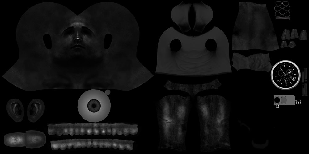 Casual Male Low-poly 3D model_10