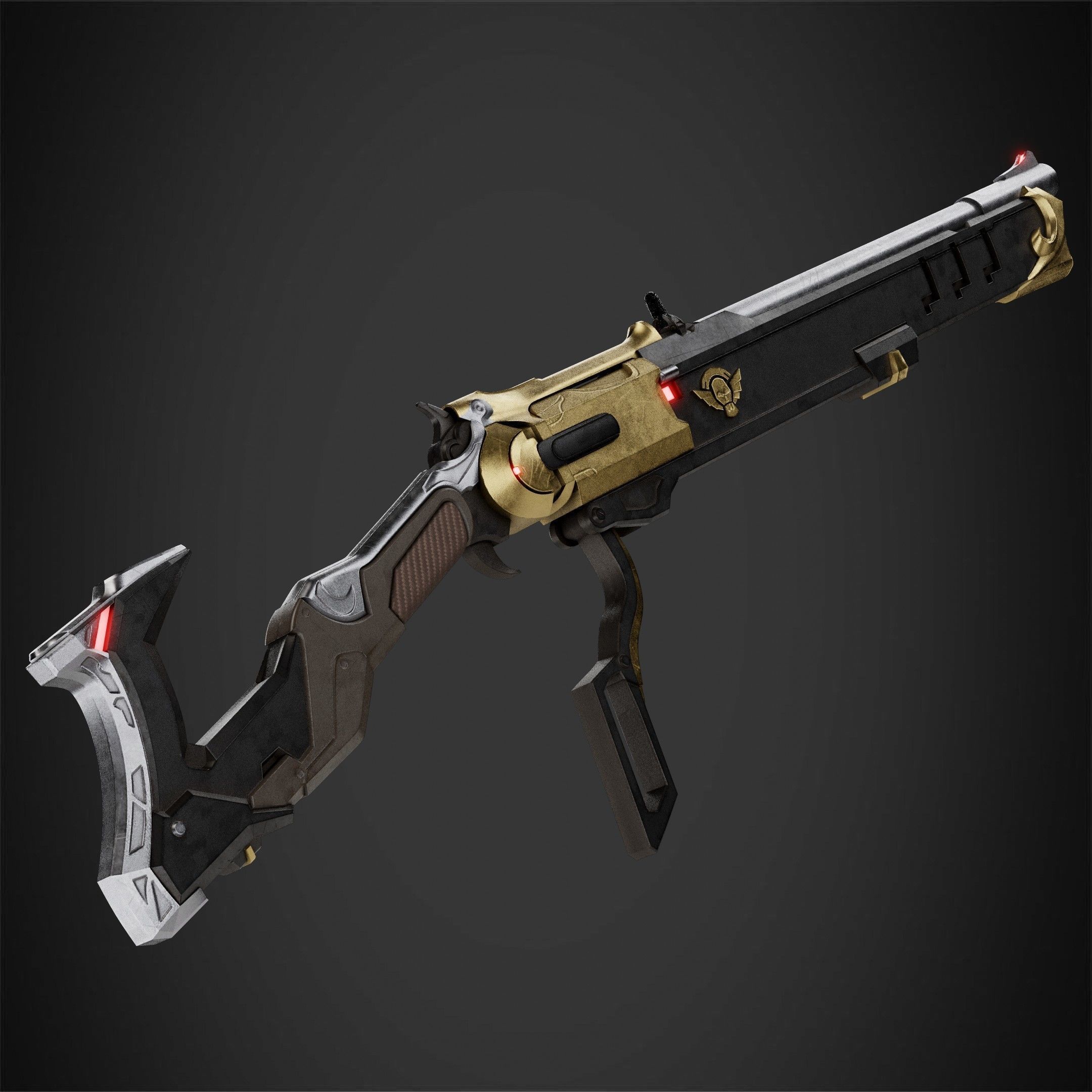 Overwatch Ashe Viper Gun for Cosplay 3D print model_9