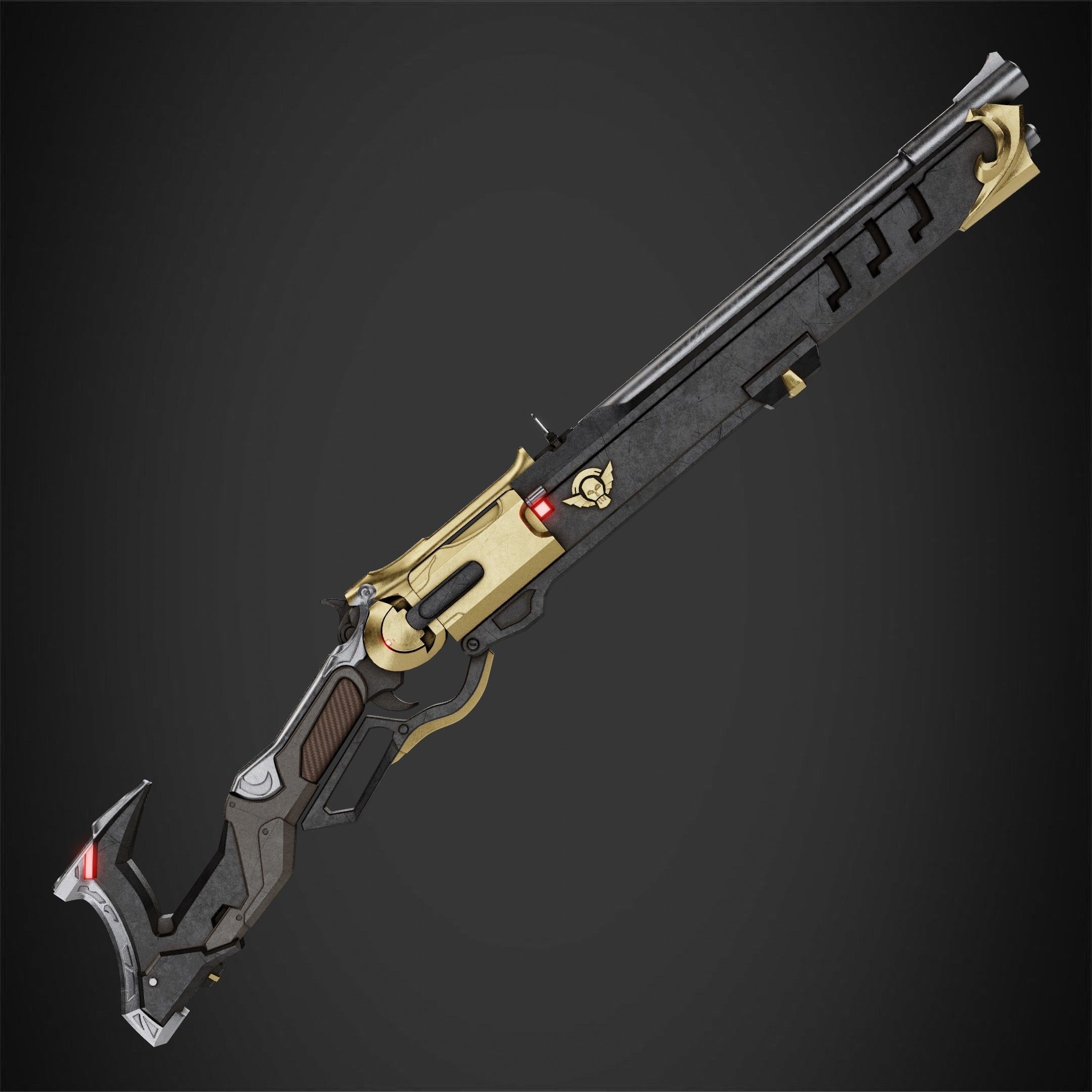 Overwatch Ashe Viper Gun for Cosplay 3D print model_2