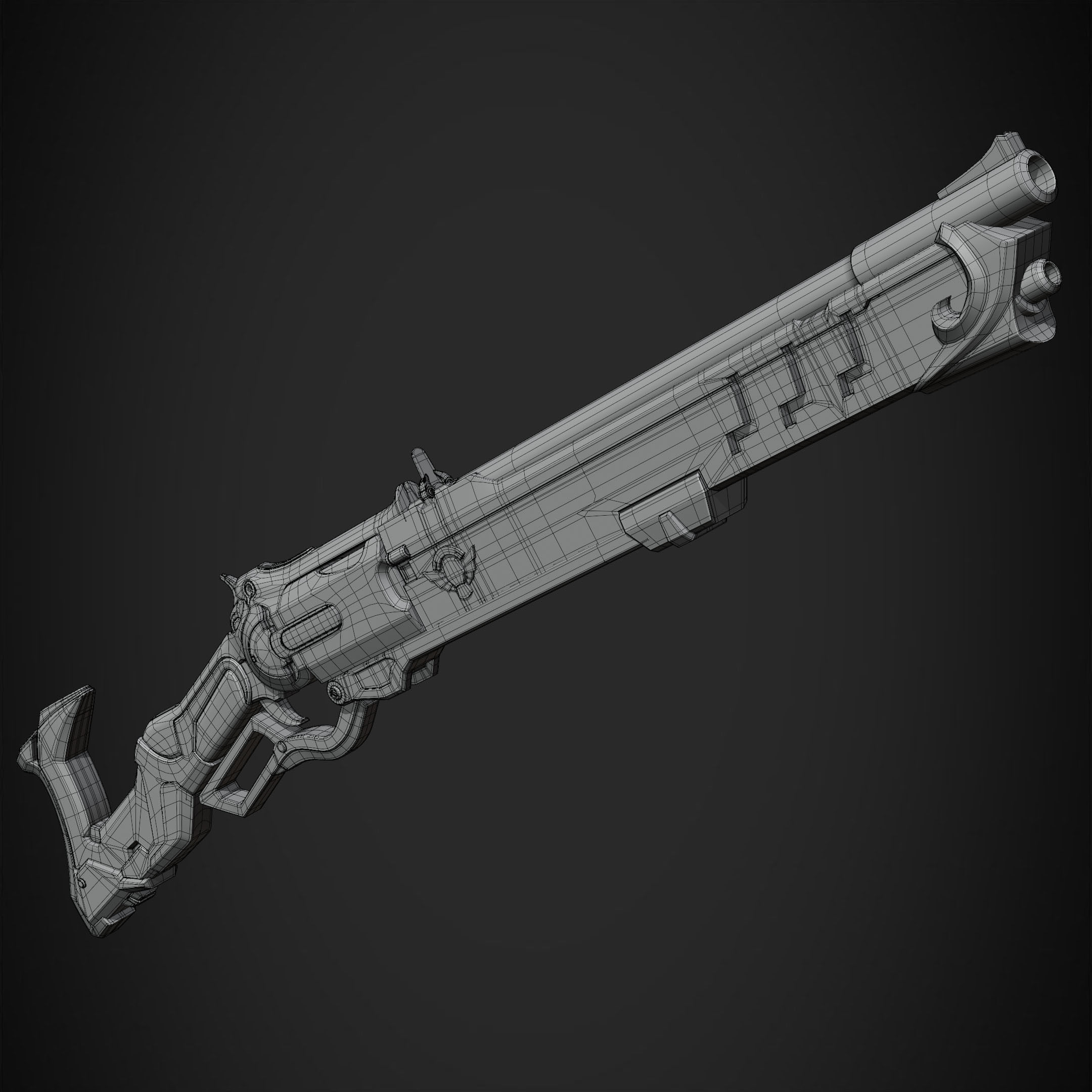 Overwatch Ashe Viper Gun for Cosplay 3D print model_16