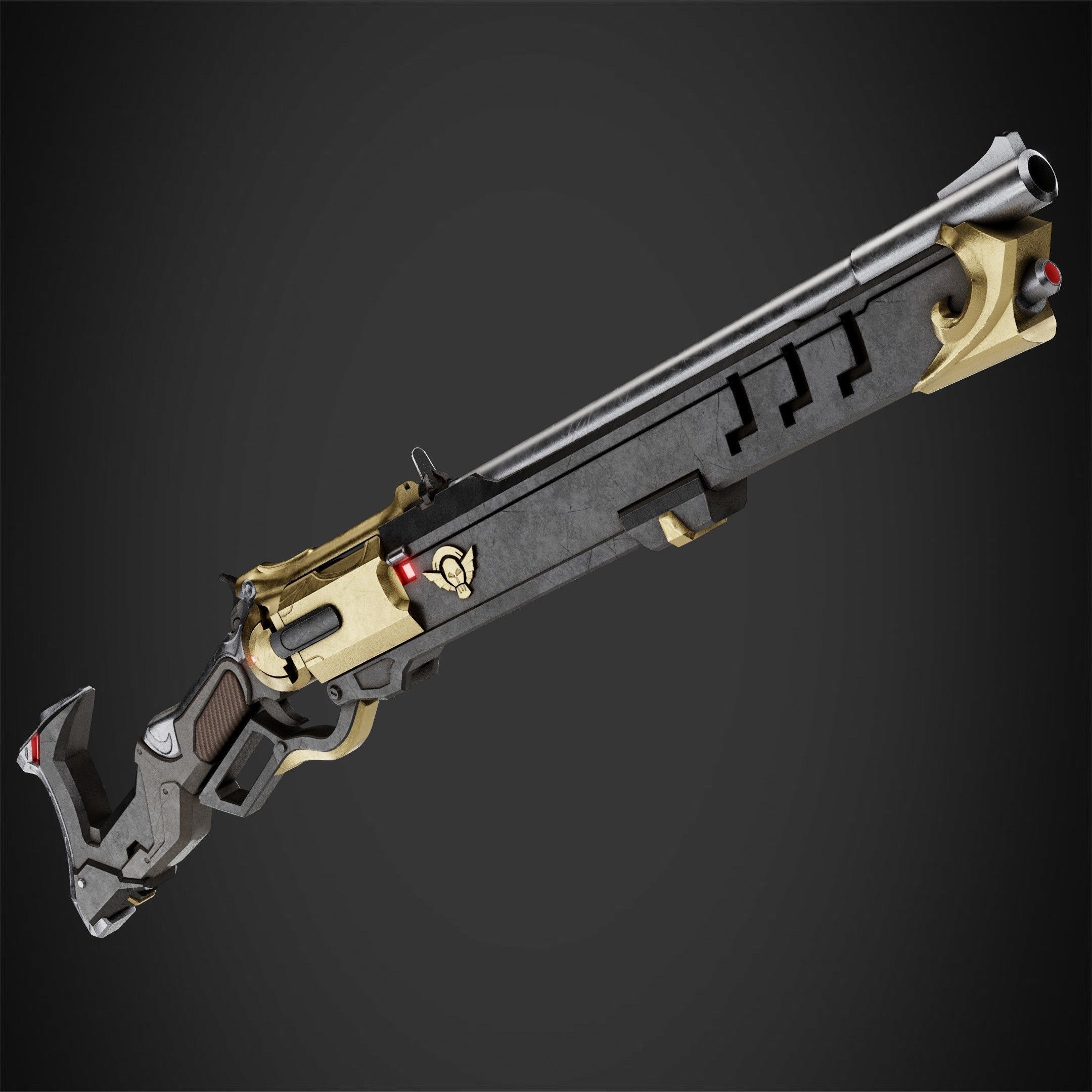 Overwatch Ashe Viper Gun for Cosplay 3D print model_3