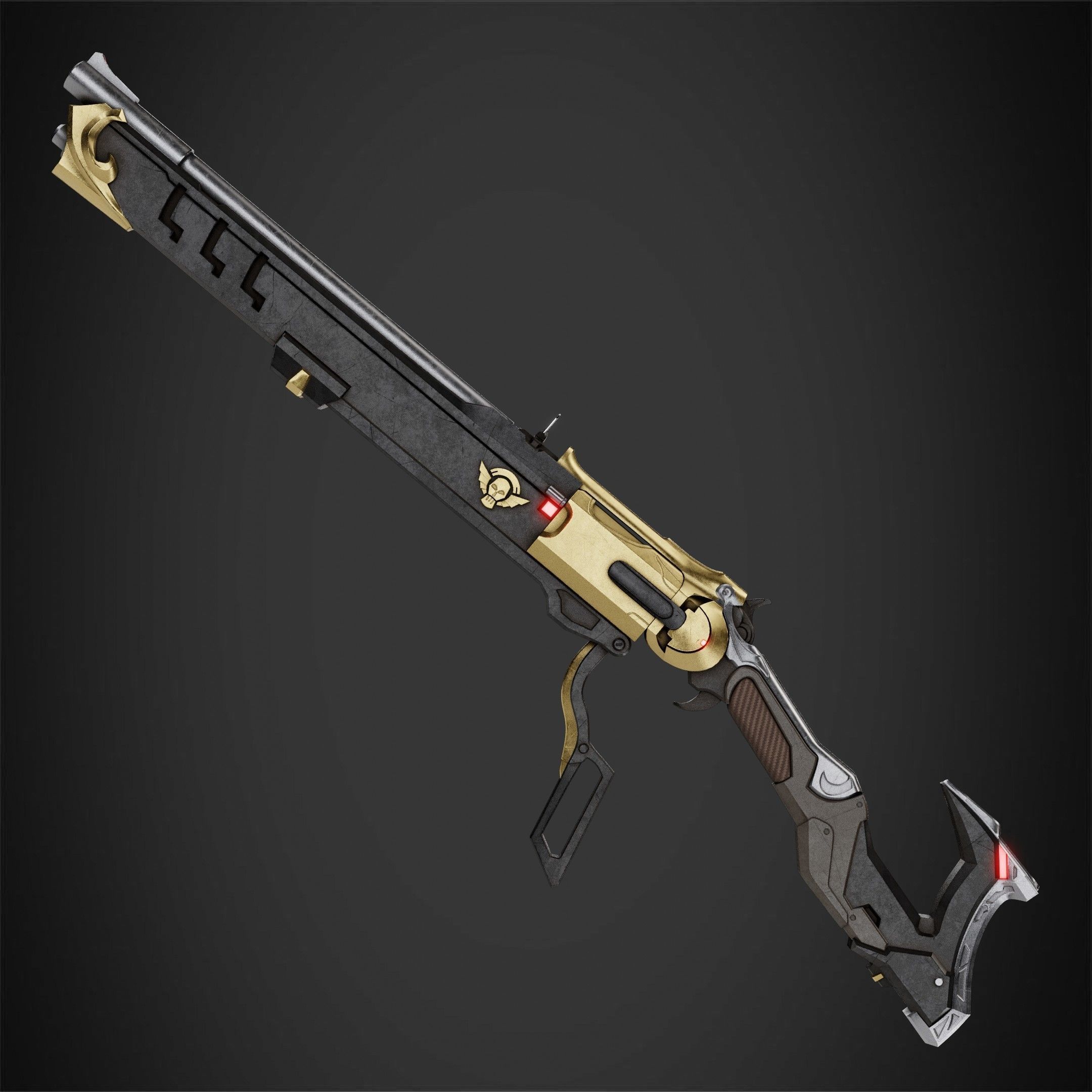 Overwatch Ashe Viper Gun for Cosplay 3D print model_6