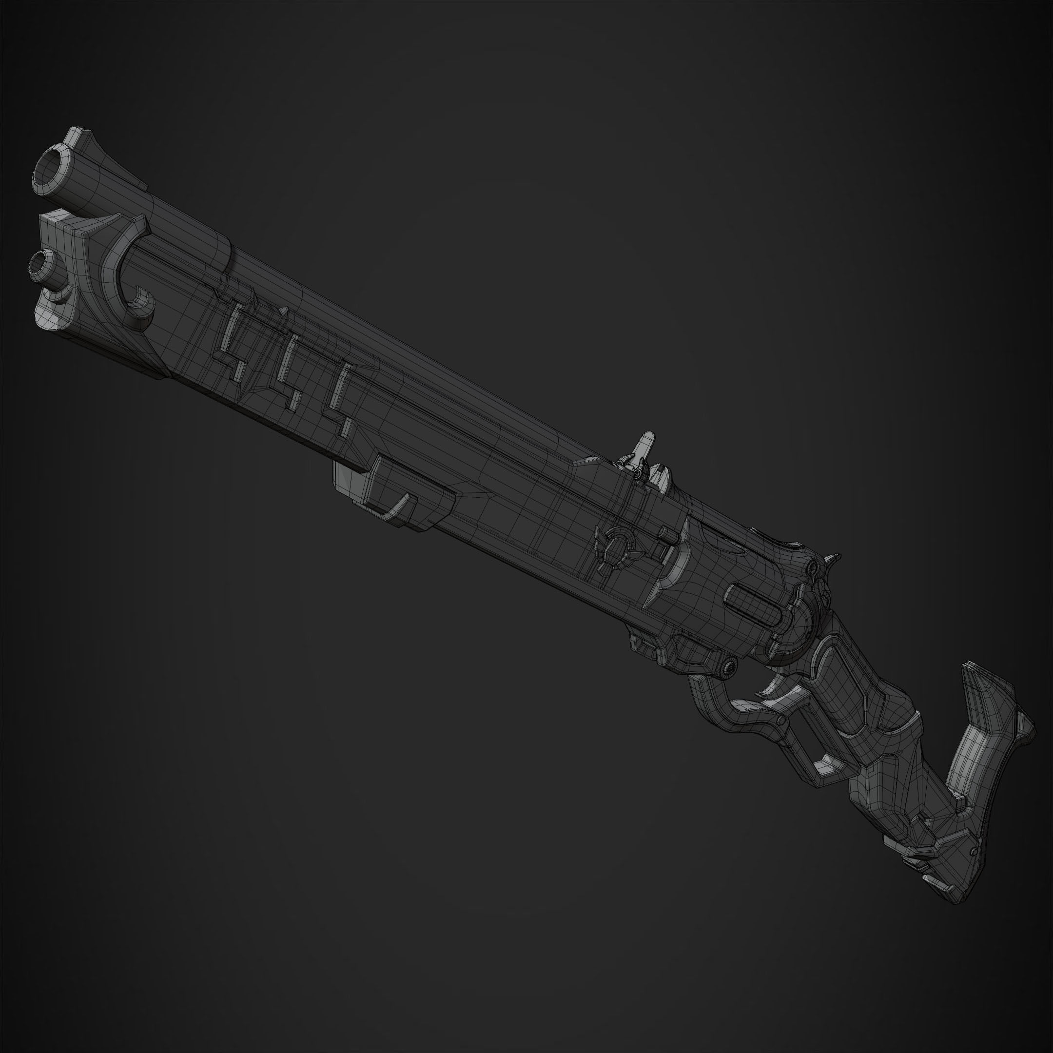 Overwatch Ashe Viper Gun for Cosplay 3D print model_18