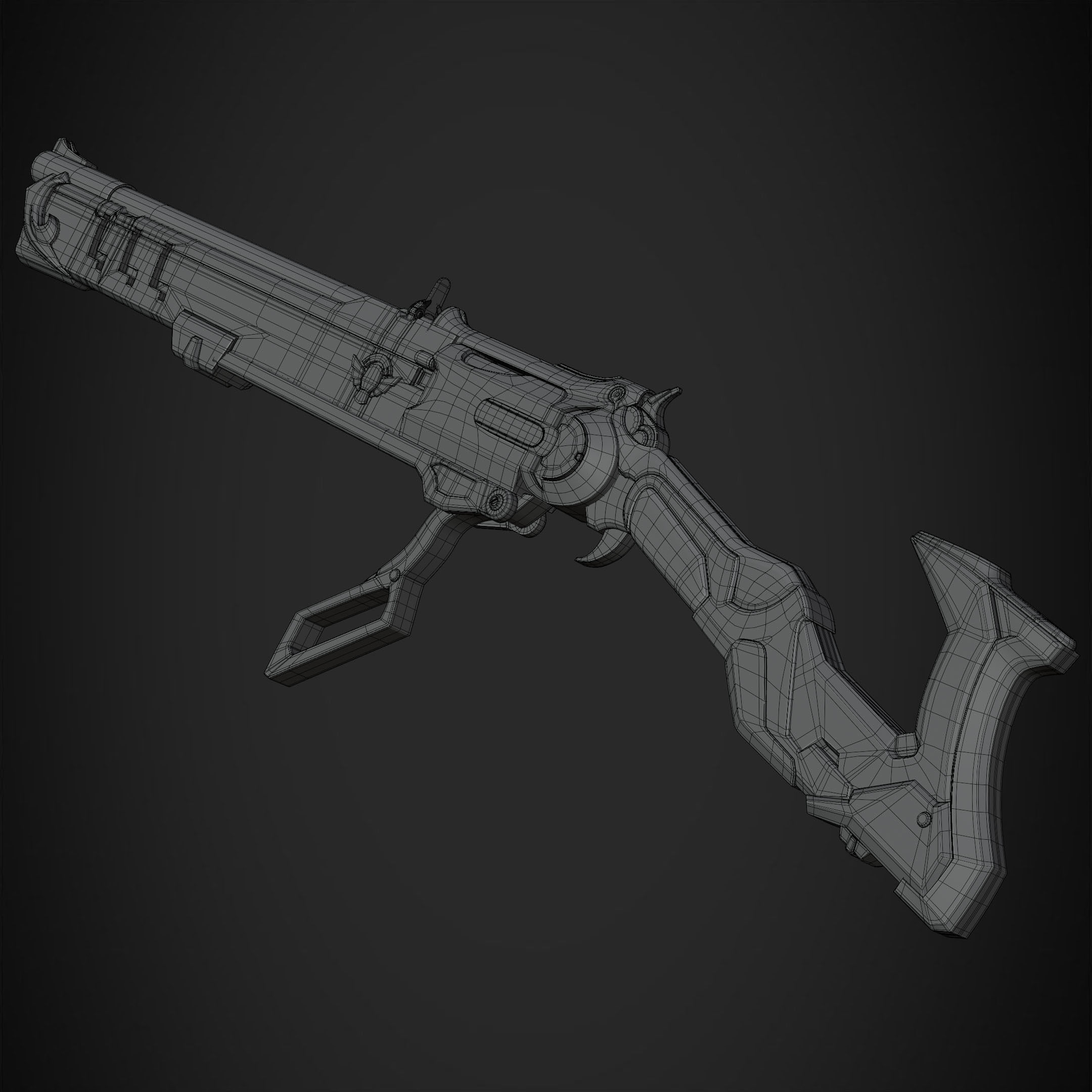 Overwatch Ashe Viper Gun for Cosplay 3D print model_20