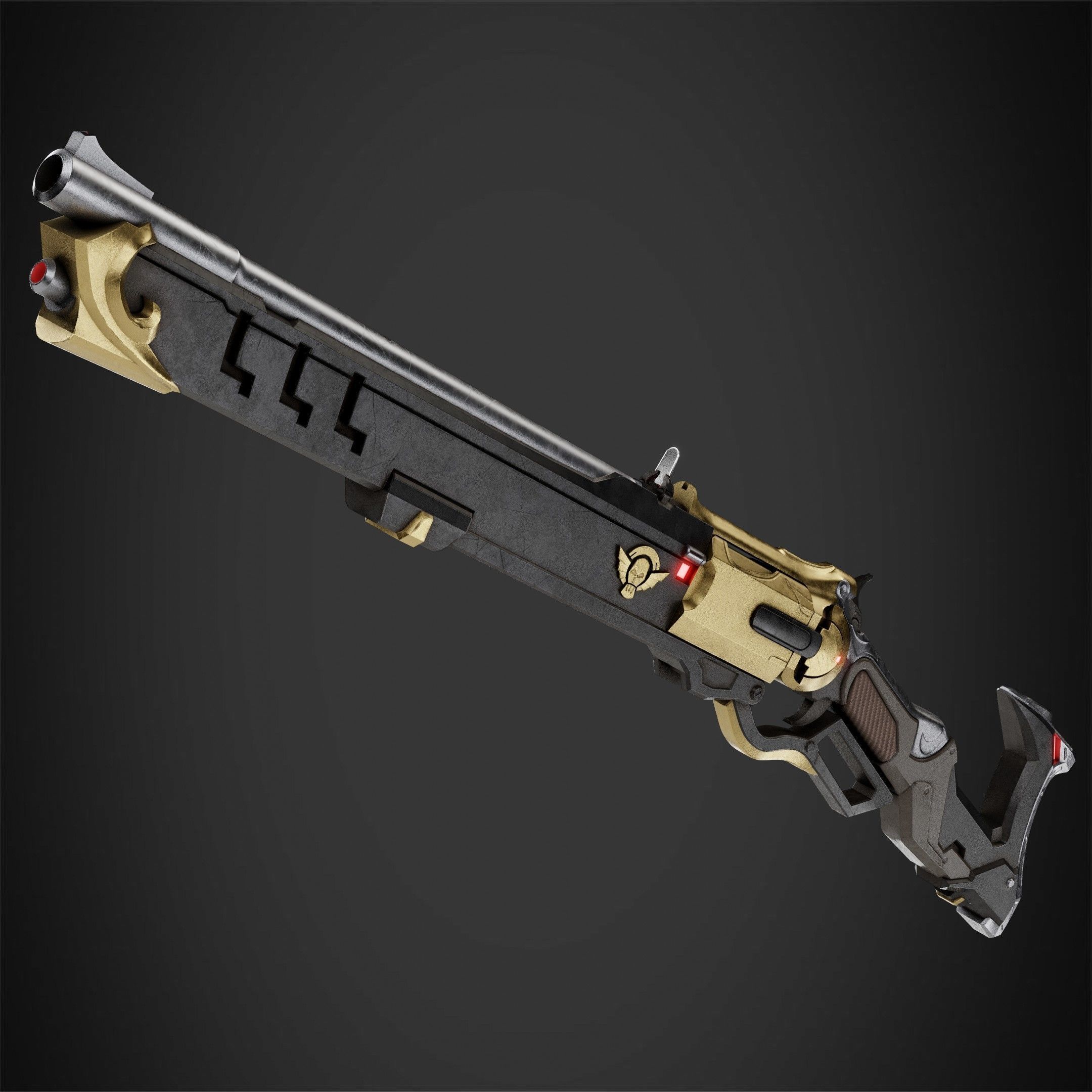 Overwatch Ashe Viper Gun for Cosplay 3D print model_5