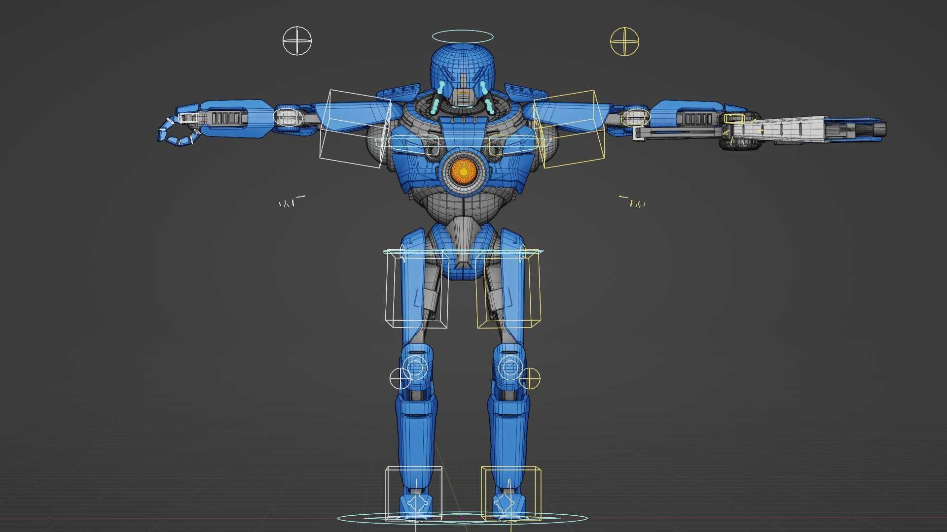 CYBORG COP V-2  Rigged for Unreal Engine - Unity - MIXAMO 3D model_39