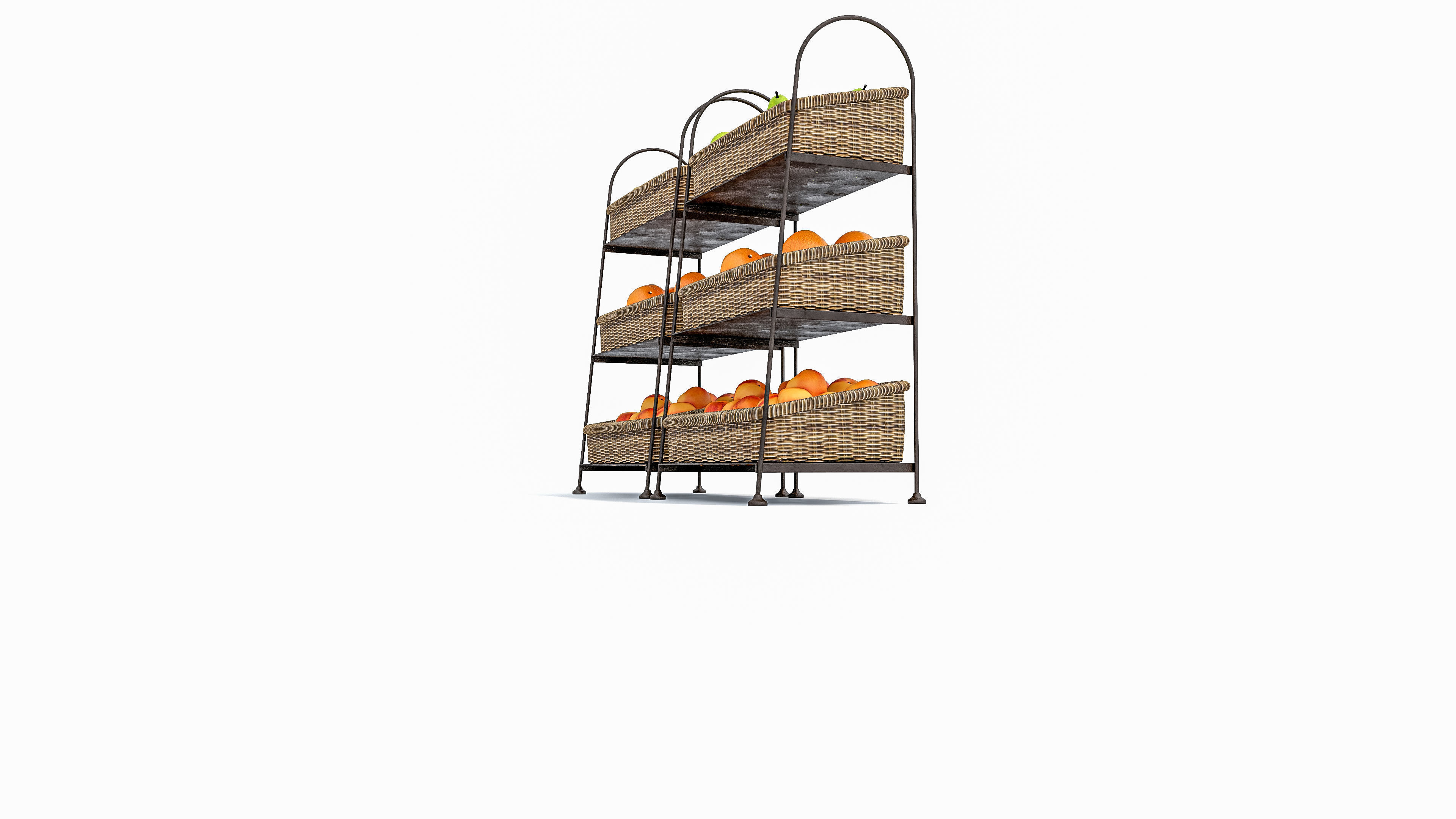 Fruits and vegetables Supermarket Grocery store 3D model_16