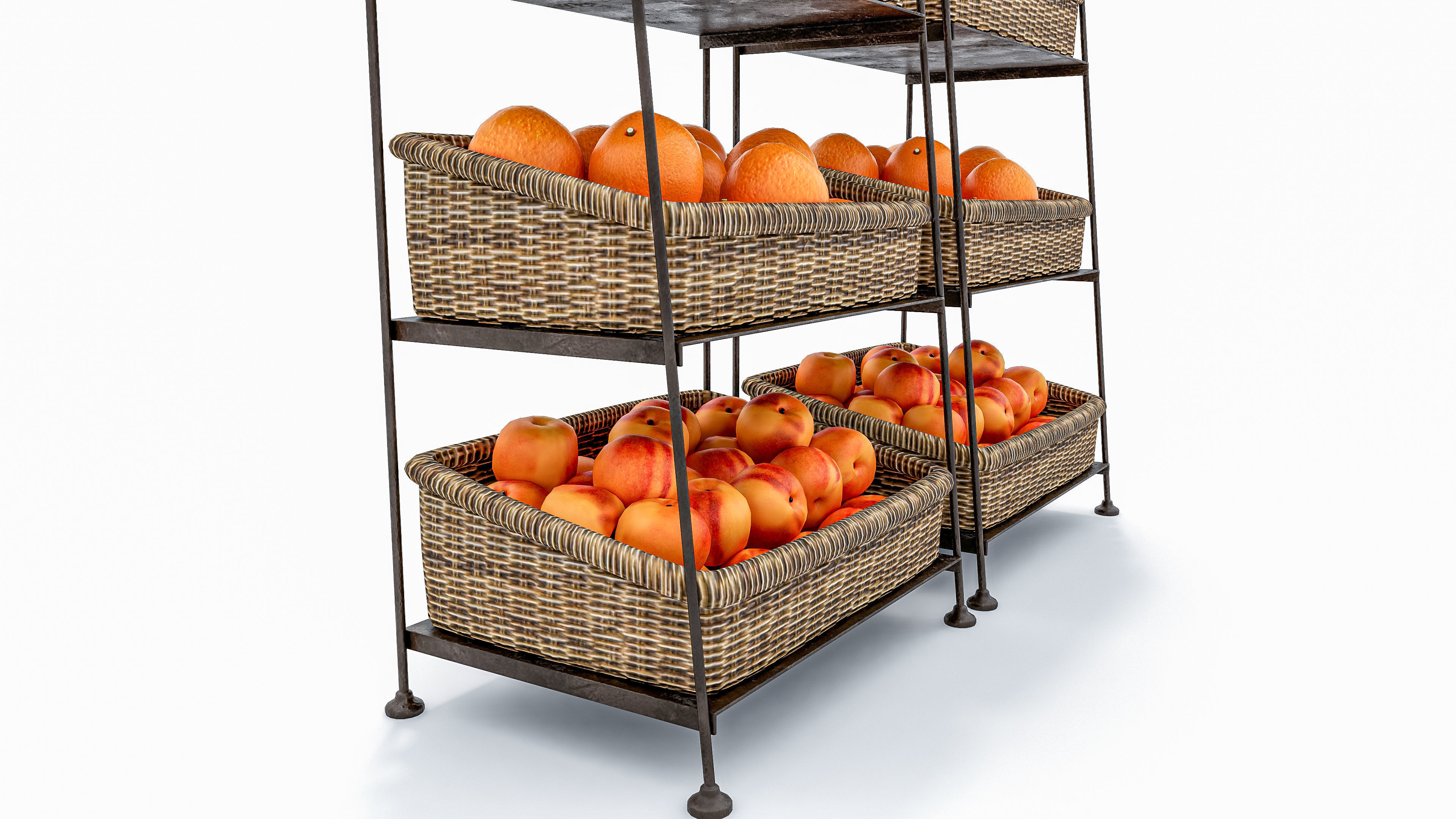 Fruits and vegetables Supermarket Grocery store 3D model_13